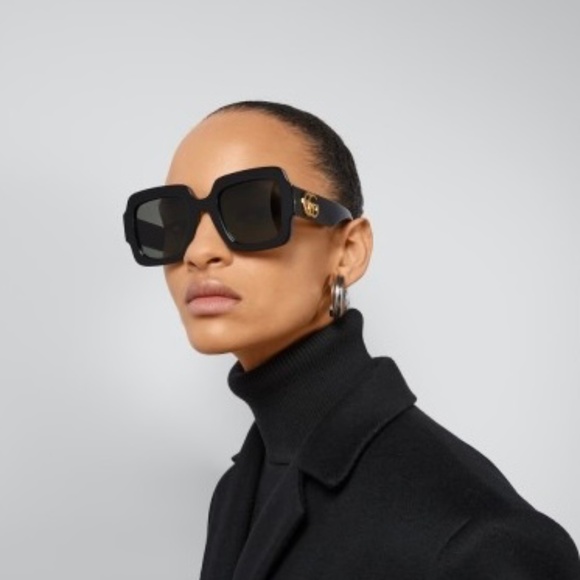 NEW GG1547S 001 GUCCI SQUARE WOMEN SUNGLASSES GUCCI BLACK EYEWEAR main image 8